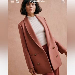 Sezane James Coat - Rosewood